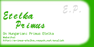 etelka primus business card